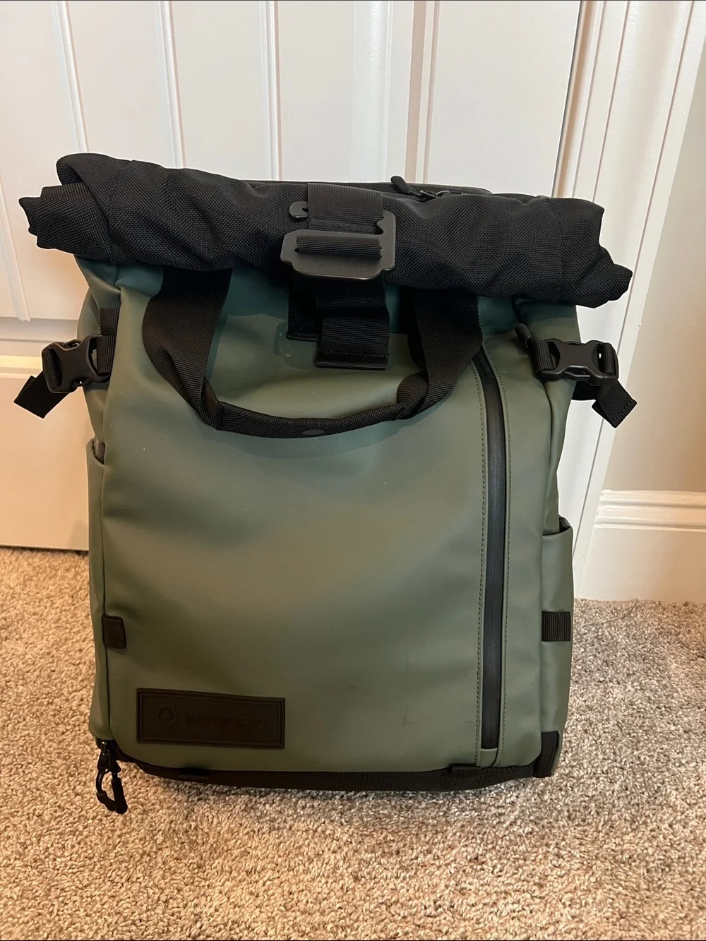 WANDRD PRVKE 21L Camera Backpack Green Roll Top w/ Camera Cube Laptop Travel Bag